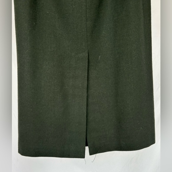 Vintage Hunter Green Wool Midi/Maxi Skirt Size 10 - Picture 9 of 9
